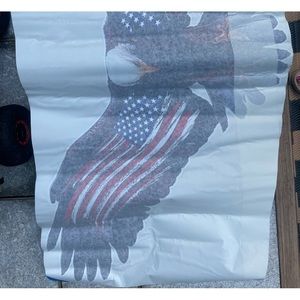 American Flag-Bald Eagle American Flag-Decal-NIB